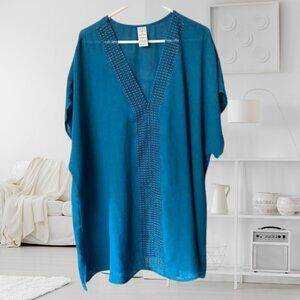 Time And Tru Shirt - Beach Cover Up, Blouse, Dress, Kaftan - 1X New Without Tag